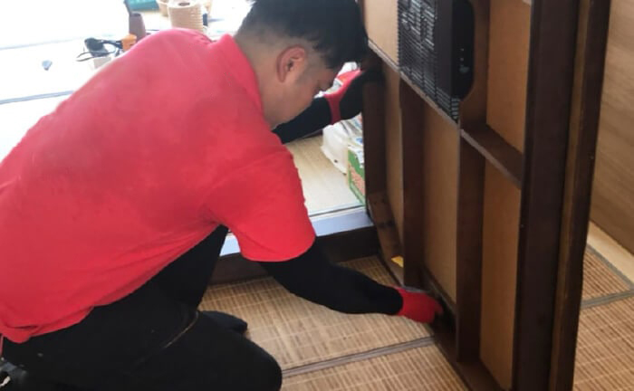 大型の品は分解後に小分け搬出